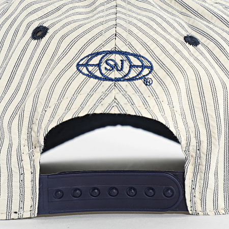 Sixth June - Gorra a rayas M25683JCA Beige Azul Marino