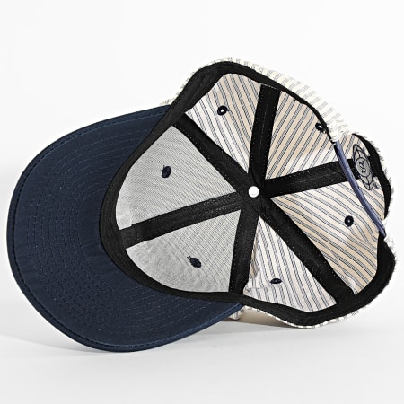 Sixth June - Gorra a rayas M25683JCA Beige Azul Marino
