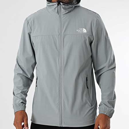 The North Face - Veste Zippée Capuche Wind A8BP1 Gris