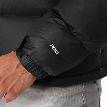 The North Face - Doudoune Capuche Retro Nuptse 1996 A3C8D Noir Blanc