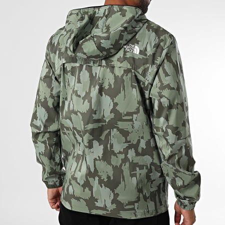 The North Face - Coupe-Vent Capuche Hooded Wind A89WV Vert Clair Vert Kaki