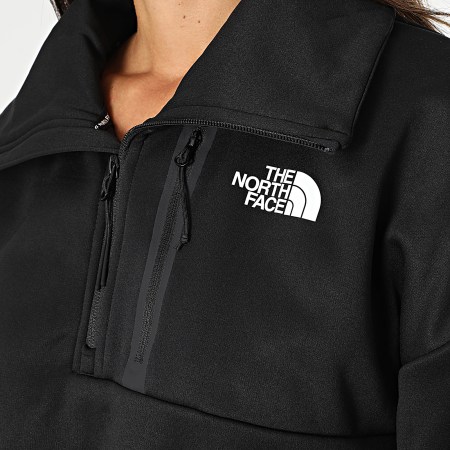 The North Face - Sweat Col Zippé Femme Fleece Interest A8BFP Noir