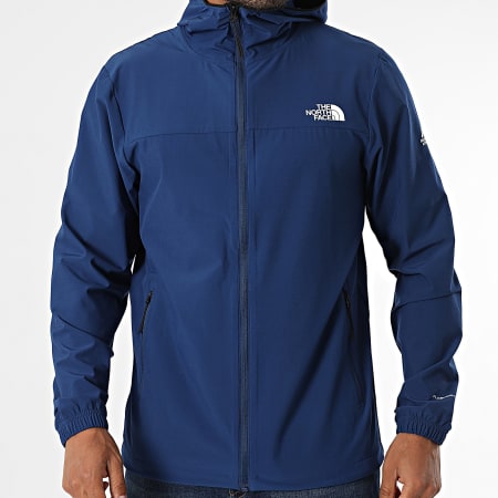 The North Face - Veste Zippée Capuche Wind A8BP1 Bleu Marine