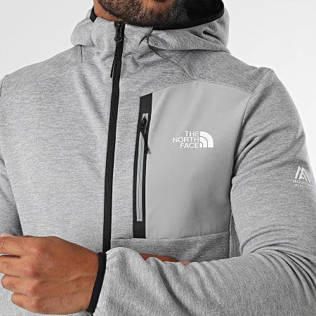 The North Face - Sweat Capuche Zippé A8DY7 Gris Chiné