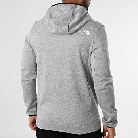 The North Face - Sweat Capuche Zippé A8DY7 Gris Chiné