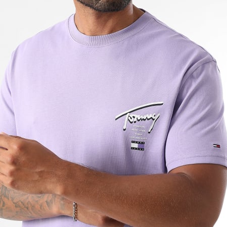Tommy Jeans - Maglietta viola firmata City 1934