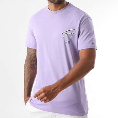 Tommy Jeans - Maglietta viola firmata City 1934