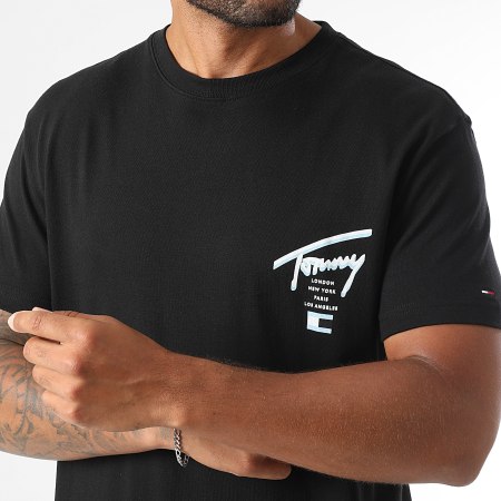 Tommy Jeans - Tee Shirt Signature City 1934 Noir