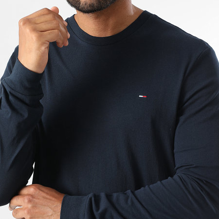Tommy Jeans - Lot De 2 Tee Shirt Manches Longues TJM 2148 Blanc Bleu Marine
