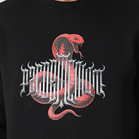 Vald - Sweat Crewneck Snake Noir