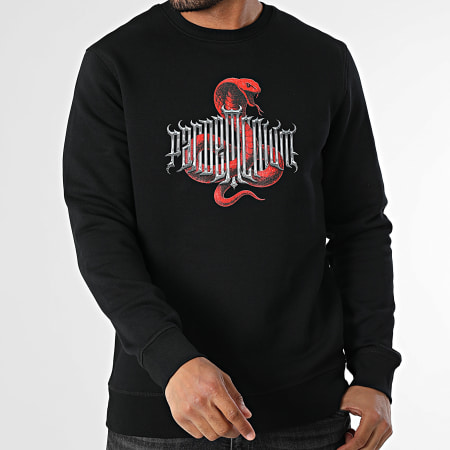 Vald - Sweat Crewneck Snake Noir
