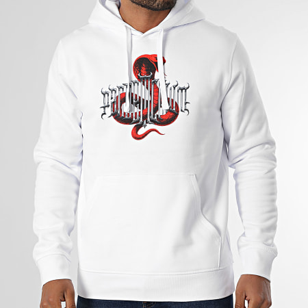 Vald - Sweat Capuche Snake Blanc