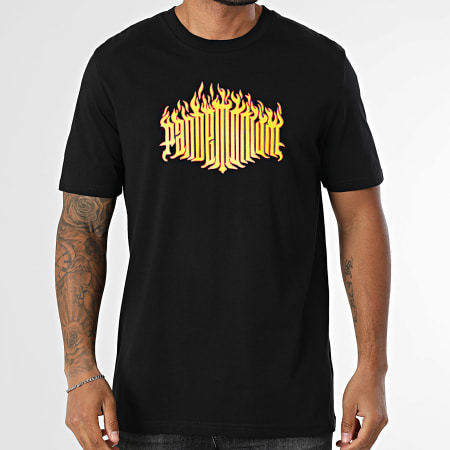 Vald - Tee Shirt Oversize Flamme Noir