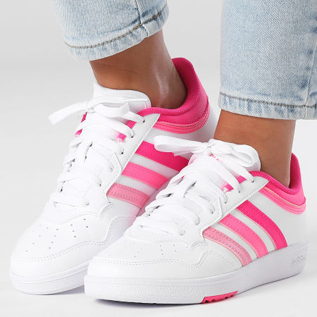 Adidas Performance - Hoops 4.0 Zapatillas Mujer JQ5370 Calzado Blanco Shock Pink Lucid Pink