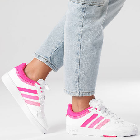 Adidas Performance - Hoops 4.0 Zapatillas Mujer JQ5370 Calzado Blanco Shock Pink Lucid Pink