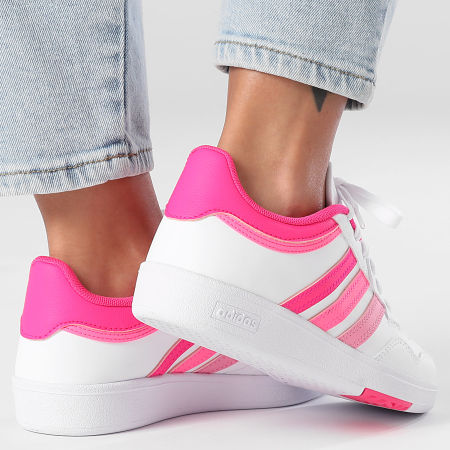 Adidas Performance - Hoops 4.0 Zapatillas Mujer JQ5370 Calzado Blanco Shock Pink Lucid Pink