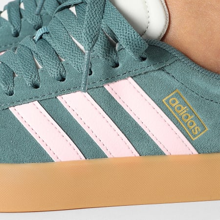 Adidas Performance - Zapatillas VL Court 3.0 para mujer JR0955 Preloved Teal Clear Pink Gold Metallic
