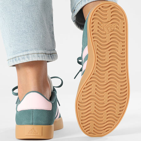 Adidas Performance - Zapatillas VL Court 3.0 para mujer JR0955 Preloved Teal Clear Pink Gold Metallic