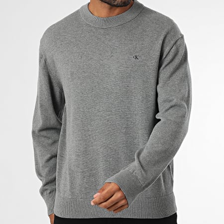 Calvin Klein - Pull 309G Gris Chiné