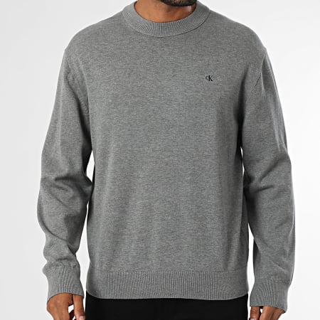 Calvin Klein - Pull 309G Gris Chiné