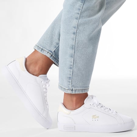 Lacoste - Baskets Femme Powercourt 225 White Off White