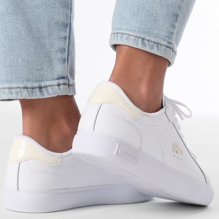 Lacoste - Baskets Femme Powercourt 225 White Off White