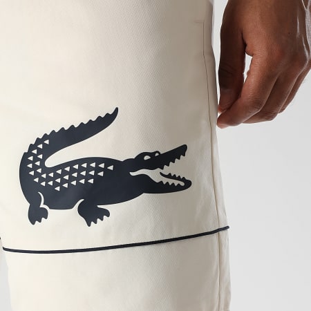 Lacoste - Short Jogging Big Logo Crocodile Beige