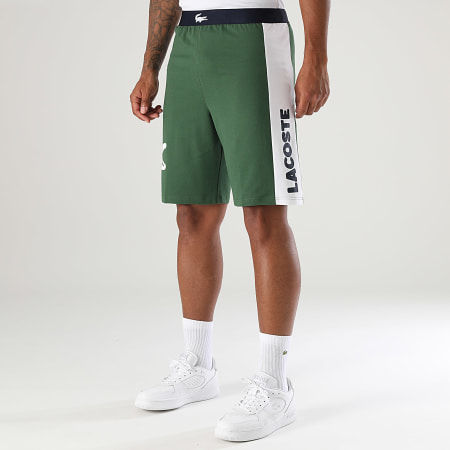 Lacoste - Short Jogging Loungewear Big Logo Crocodile Vert