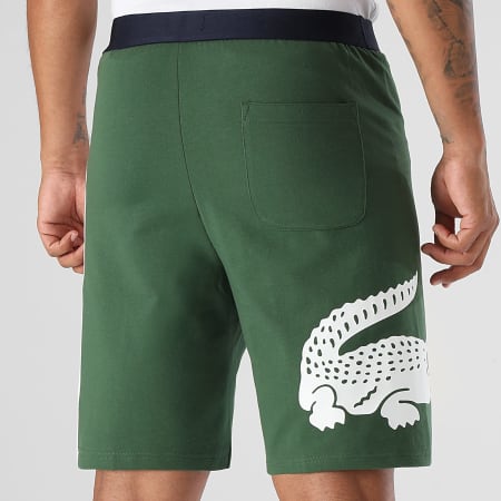 Lacoste - Short Jogging Loungewear Big Logo Crocodile Vert