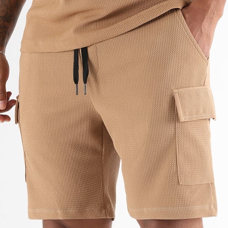 LBO - Bermuda Cargo Texturizada Waffle 2169 Camel