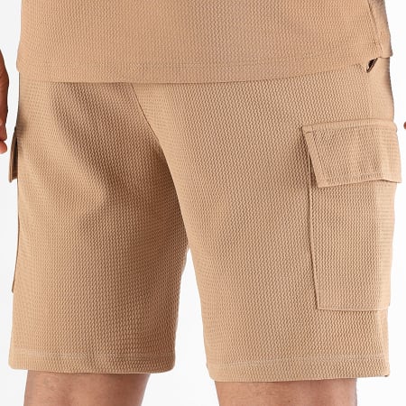 LBO - Bermuda Cargo Texturizada Waffle 2169 Camel