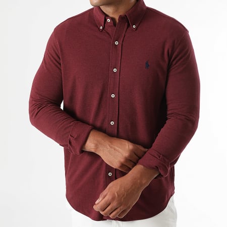 Camicia a maniche lunghe Original Player Bordeaux Chiné