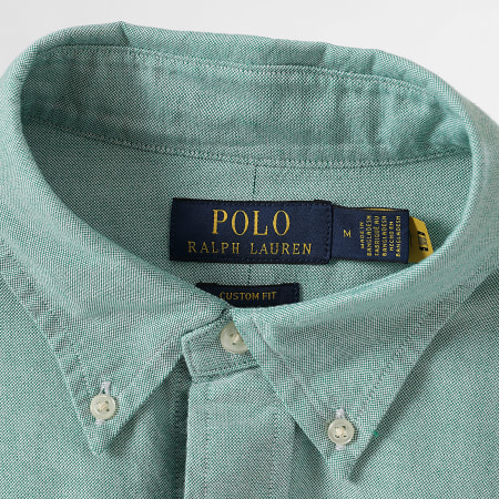 Polo Ralph Lauren Oxford Long Sleeve Shirt Mottled Green Ryses