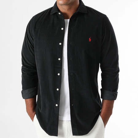 Polo Ralph Lauren - Original Player Long Sleeve Ribbed Shirt Black