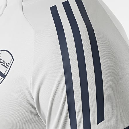 Adidas Sportswear - Sweat Col Montant Zippé A Bandes Arsenal FC JJ1816 Gris Bleu Marine