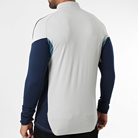 Adidas Sportswear - Sweat Col Montant Zippé A Bandes Arsenal FC JJ1816 Gris Bleu Marine