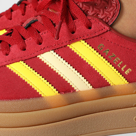 Adidas Originals - Sneakers Femme Gazelle Bold J JR5953 Team Victory Red  Yellow Gold Metallic - Ryses