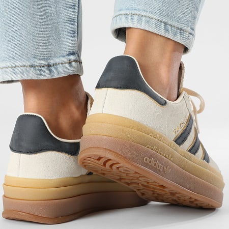 Adidas Originals - Gazelle Bold Mujer Zapatillas W JS3892 Crew Blanco Core Negro Arena Strata