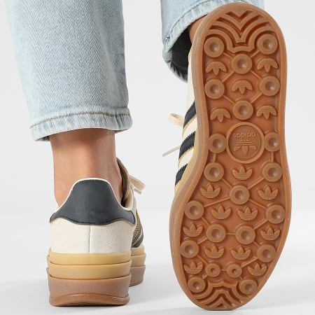 Adidas Originals - Gazelle Bold Mujer Zapatillas W JS3892 Crew Blanco Core Negro Arena Strata