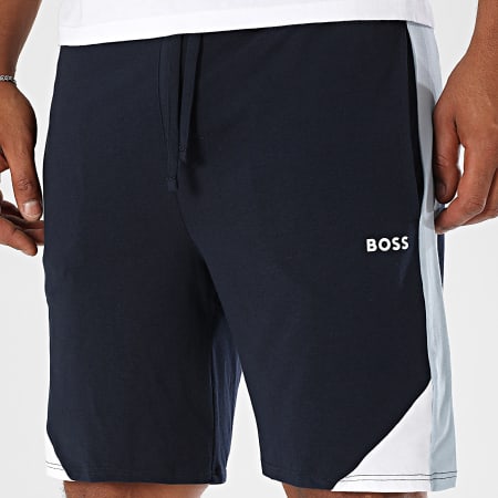 BOSS - Short Jogging A Bandes Balance 50545922 Bleu Marine Bleu Clair