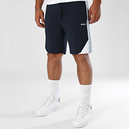BOSS - Short Jogging A Bandes Balance 50545922 Bleu Marine Bleu Clair