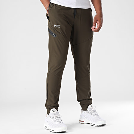 Comme Des Loups - Wolf Tech Reflective Khaki Green Jogging Pants