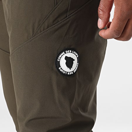 Comme Des Loups - Wolf Tech Reflective Khaki Green Jogging Pants