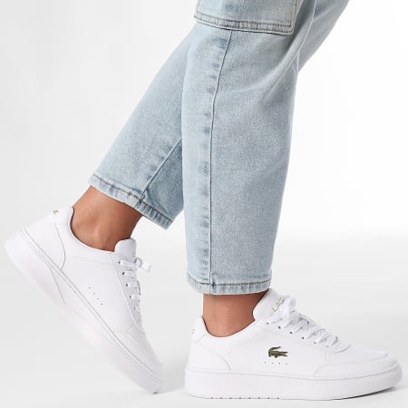 Lacoste - Baskets Femme Court Pro 225 White Gold