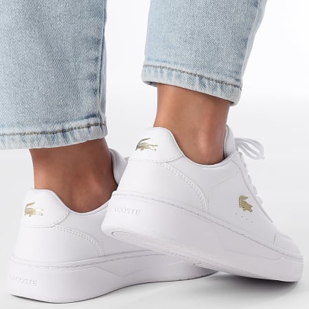 Lacoste - Baskets Femme Court Pro 225 White Gold