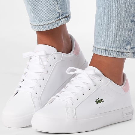 Lacoste - Baskets Femme Powercourt 225 White Light Pink