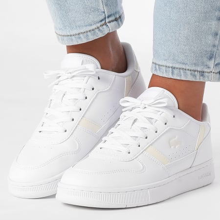 Lacoste - Baskets Femme T-Clip Set 225 White Off White