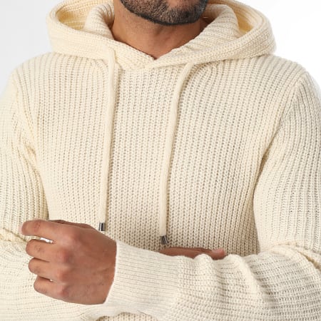 LBO - Jersey Con Capucha Grandes Puntos 2021 Beige