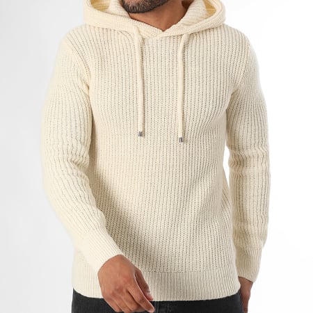 LBO - Jersey Con Capucha Grandes Puntos 2021 Beige