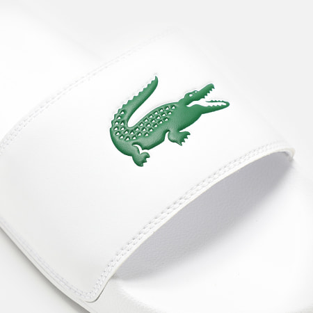 Lacoste - Claquettes Femme Serve Slide 0.0 Logo Blanc